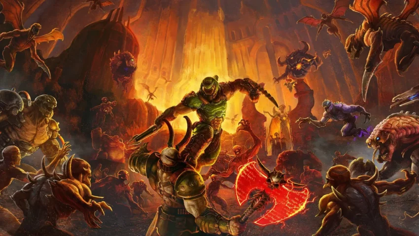 Image du jeu vidéo Doom Eternal (2020) développé par id Software et édité par Bethesda Softworks.