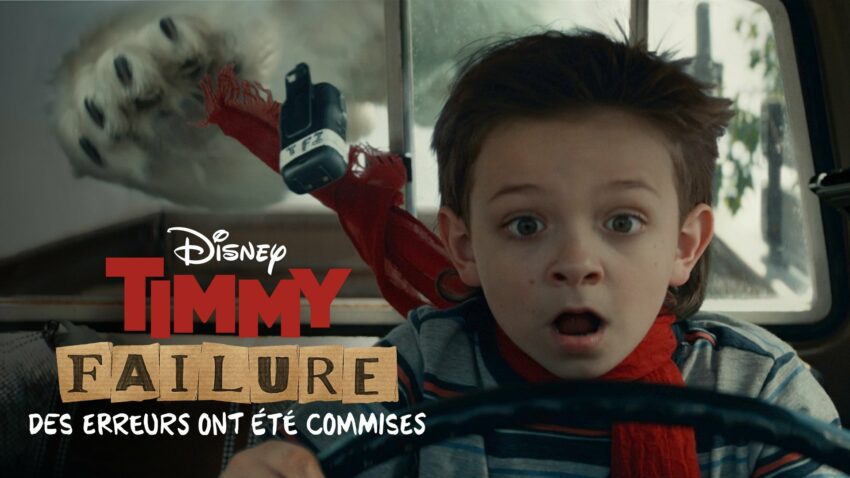 Bannière du film Disney+, Timmy Failure : Des erreurs ont été commises, réalisé par Tom McCarthy avec Winslow Fegley