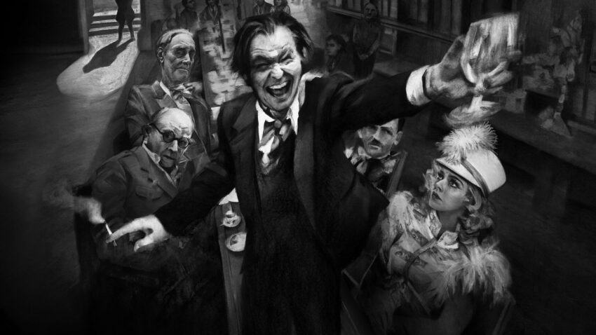 Bannière du film Mank réalisé par David Fincher, d'après un scénario de Jack Fincher, avec Gary Oldman, Amanda Seyfried, Charles Dance, Lily Collins et Arliss Howard