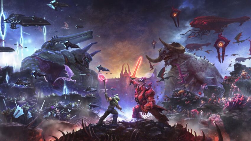 Image du jeu vidéo Doom Eternal: The Ancient Gods développé par id Software et édité par Bethesda Softworks