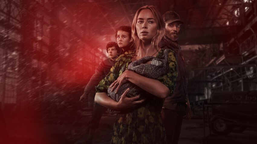 Bannière du film Sans un bruit 2 réalisé par John Krasinski avec Emily Blunt, Cillian Murphy, Millicent Simmonds et Noah Jupe
