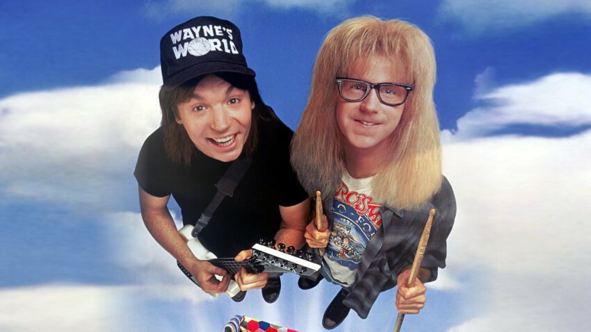 Bannière du film Wayne's World réalisé par Penelope Spheeris avec Mike Myers et Dana Carvey