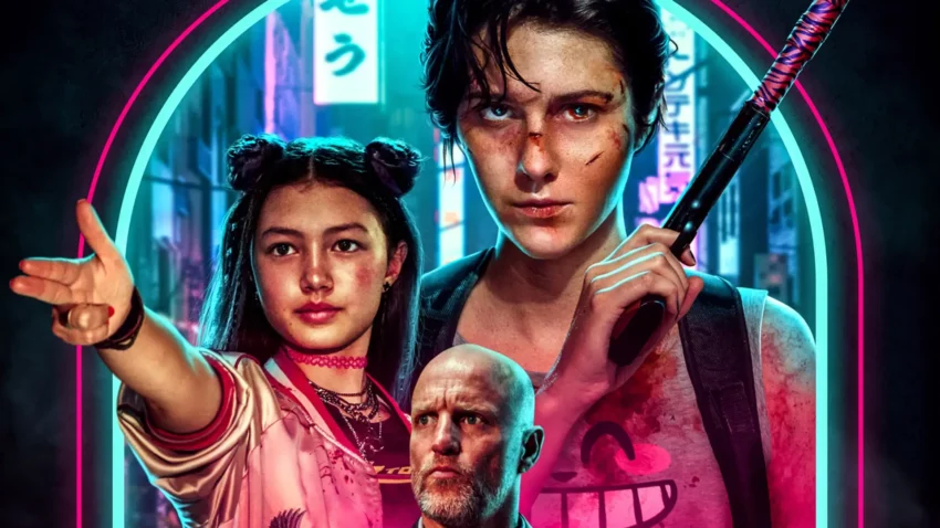 Bannière du film Kate réalisé par Cedric Nicolas-Troyan, d'après un scénario d'Umair Aleem, avec Mary Elizabeth Winstead, Woody Harrelson et Miku Patricia Martineau.