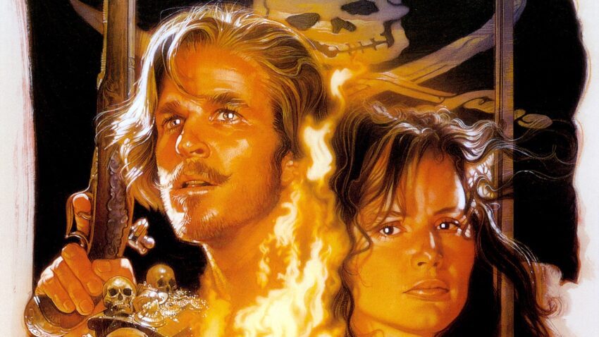 Bannière du film L'Île aux pirates réalisé par Renny Harlin avec Geena Davis et Matthew Modine