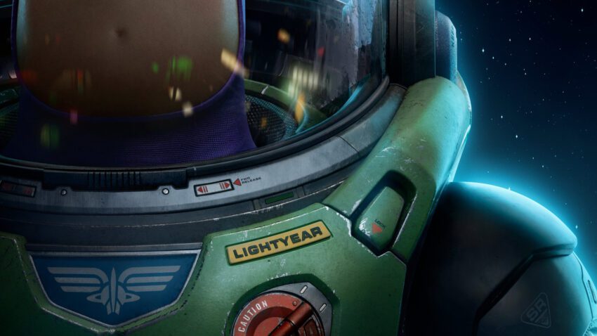 Bannière teaser pour le film Buzz l’Éclair (Lightyear en VO) réalisé par Angus MacLane avec Chris Evans