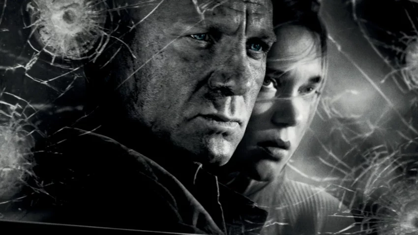 Bannière pour le film Mourir peut attendre réalisé par Cary Joji Fukunaga avec Daniel Craig et Léa Seydoux.