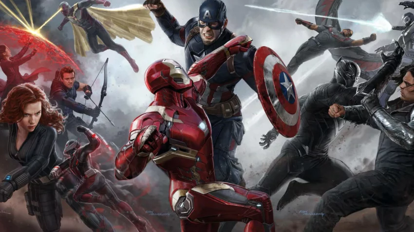Concept art de Ryan Meinerding pour le film Captain America : Civil War réalisé par Anthony et Joe Russo, d’après un scénario de Christopher Markus et Stephen McFeely.