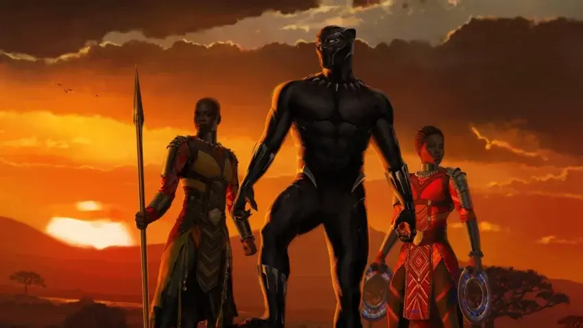 Concept art de Ryan Meinerding pour le film Black Panther réalisé par Ryan Coogler.