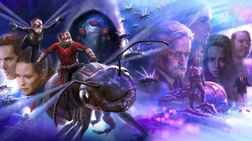 Concept art du film Ant-Man et la Guêpe réalisé par Peyton Reed, d’après un scénario de Chris McKenna, Erik Sommers, Paul Rudd, Andrew Barrer et Gabriel Ferrari, avec Paul Rudd, Evangeline Lilly, Michael Douglas, Michael Peña, Judy Greer, Bobby Cannavale, Tip “T.I.” Harris, David Dastmalchian, Abby Ryder-Fortson, Michelle Pfeiffer, Laurence Fishburne, Hannah John-Kamen, Randall Park et Walton Goggins.