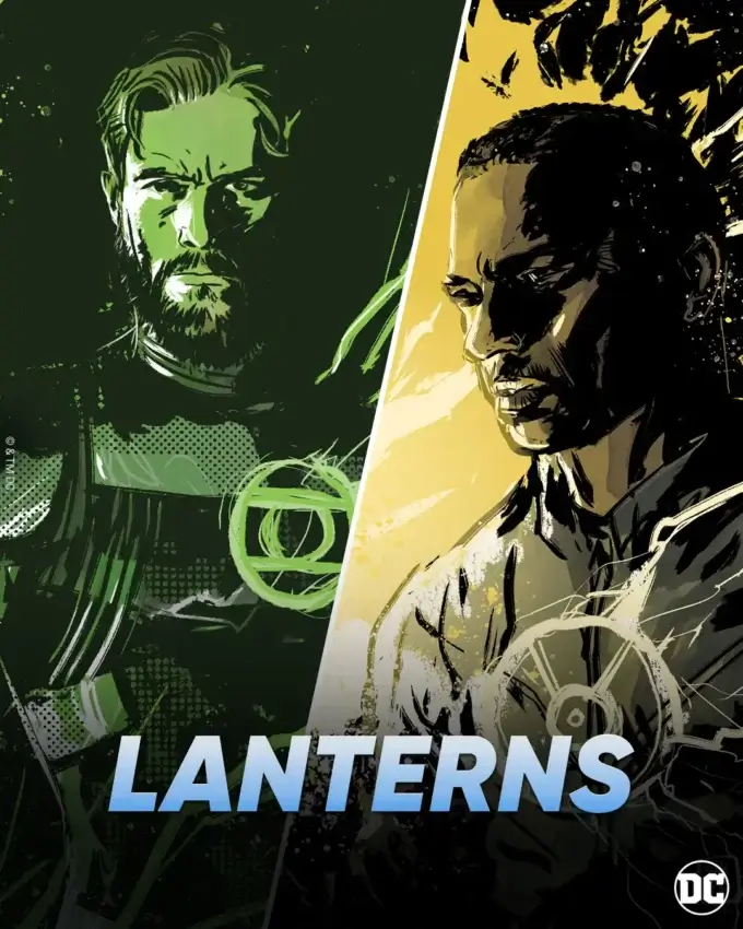 L'annonce de la série DCU Lanterns (2026) avec Kyle Chandler et Aaron Pierre.