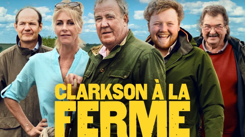 Bannière de la saison 2 de la série Clarkson à la ferme.