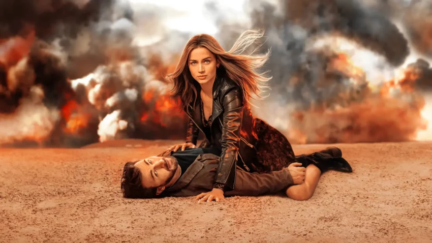 Bannière du film Ghosted avec Chris Evans et Ana de Armas.