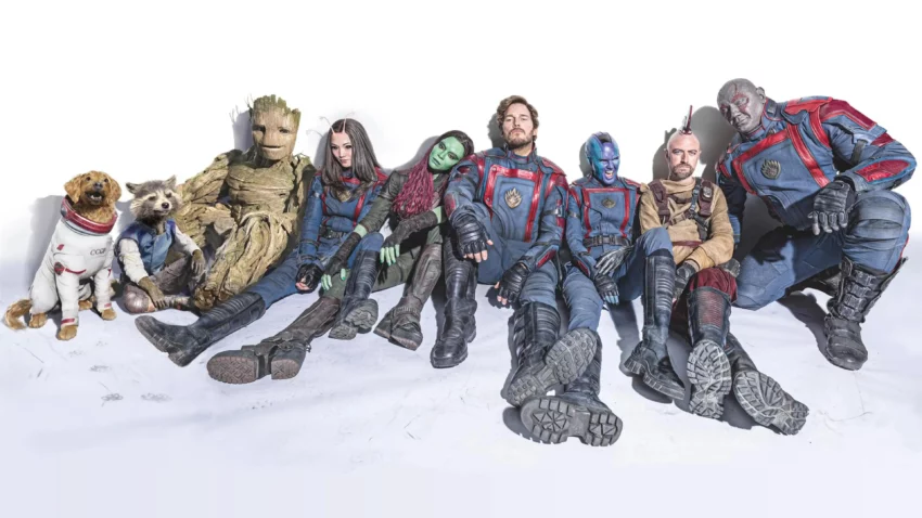 Photo du film Les Gardiens de la Galaxie Volume 3 réalisé par James Gunn, d’après un scénario de James Gunn, avec Chris Pratt, Zoe Saldana, Dave Bautista, Karen Gillan, Pom Klementieff, Vin Diesel, Bradley Cooper, Chukwudi Iwuj, Will Poulter et Elizabeth Debicki.