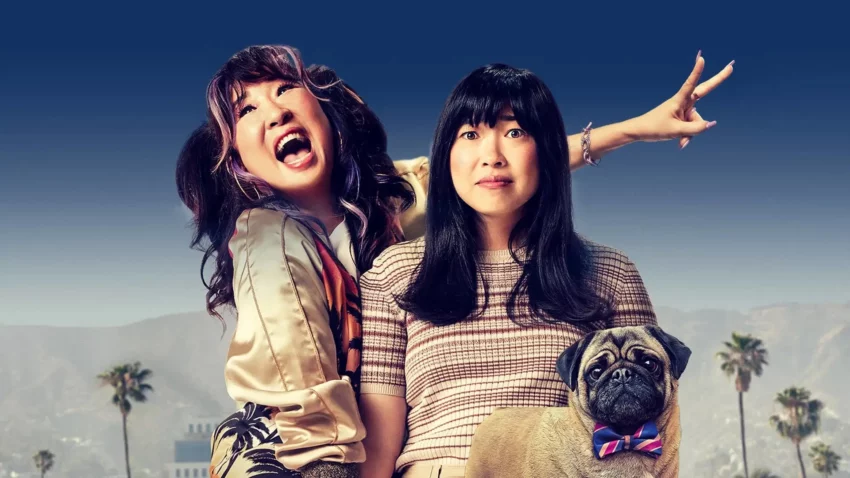 Bannière du film Quiz Lady avec Awkwafina et Sandra Oh.