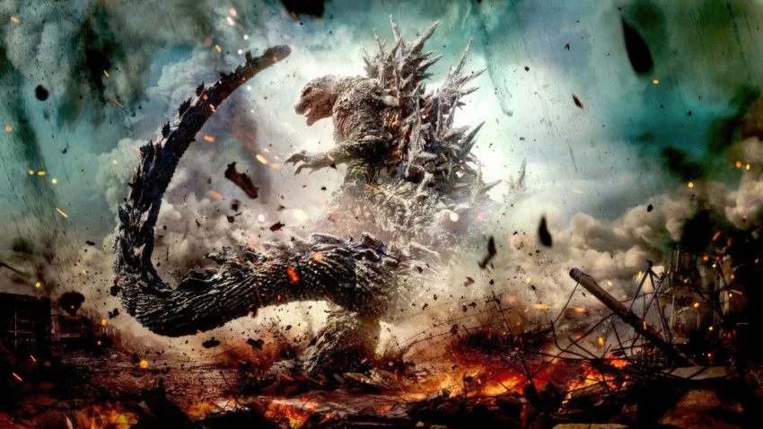 Bannière du film Godzilla Minus One.