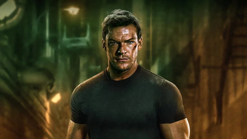 Bannière de la saison 1 de la série Reacher avec Alan Ritchson.