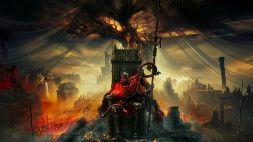 Bannière du jeu vidéo Elden Ring : Shadow of the Erdtree développé par FromSoftware.