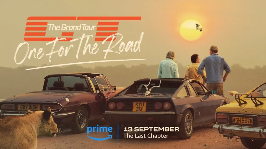 Bannière pour l'épisode final de la série The Grand Tour.