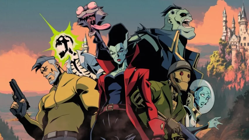 Bannière de la saison 1 de la série DC, Creature Commandos.