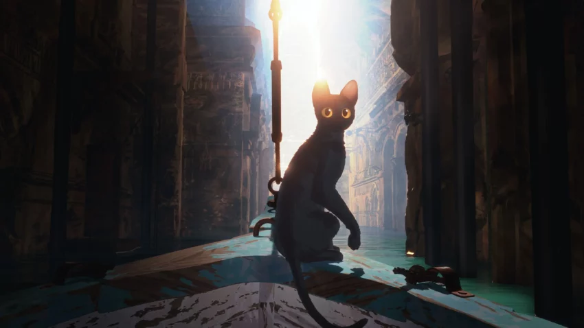 Bannière du film Flow, le chat qui n’avait plus peur de l’eau.
