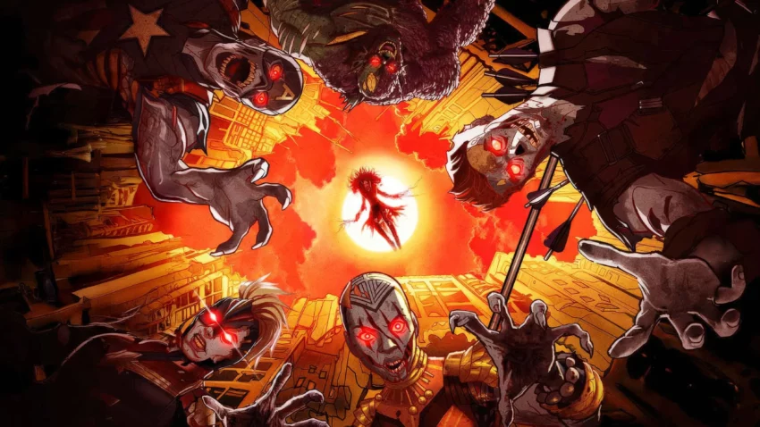 Bannière de la mini-série de 2025, Marvel Zombies.