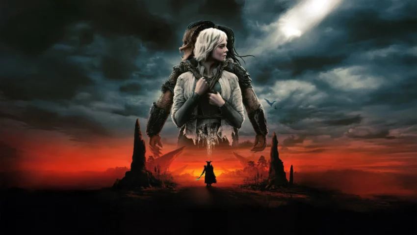 Bannière du film de 2025, Predator : Badlands, avec Elle Fanning.