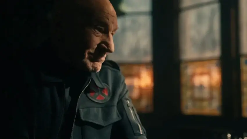 Photo du film du MCU Avengers : Doomsday avec Patrick Stewart (Charles Xavier / Professeur X).