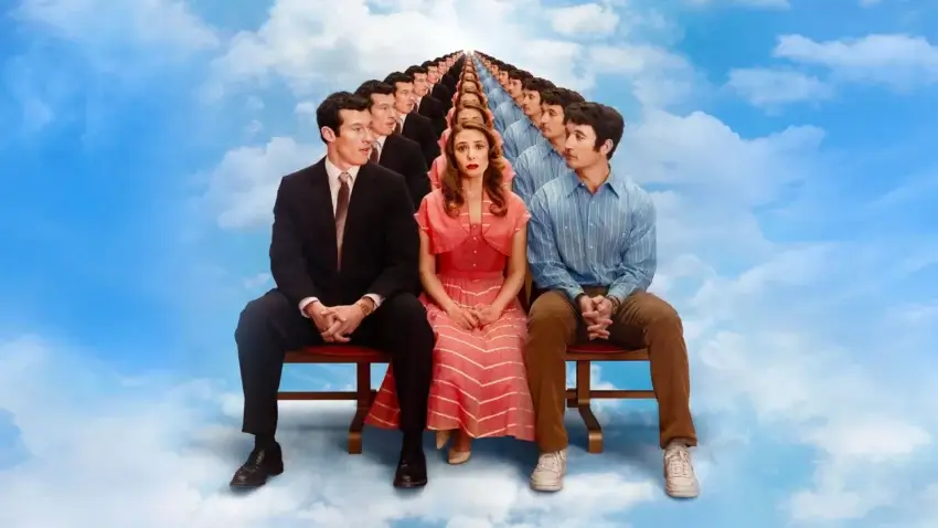 Bannière du film Pour l'éternité avec Elizabeth Olsen et Miles Teller.