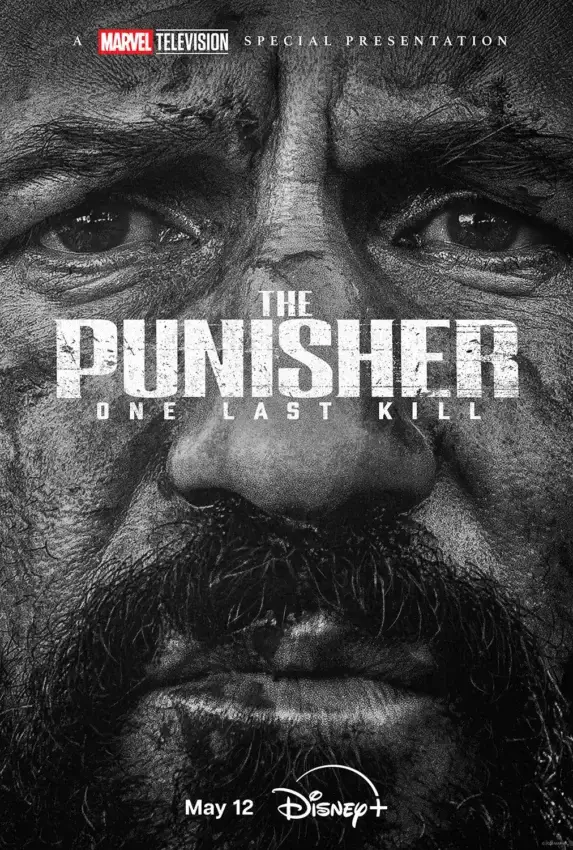 Affiche du Marvel Television Special Presentation The Punisher : One Last Kill (2026) avec Jon Bernthal.