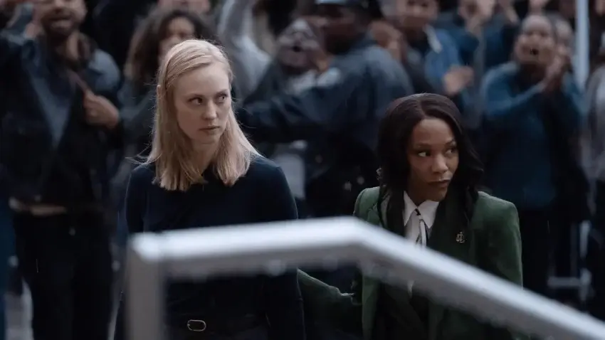 Photo de l'épisode 7 de la saison 2 de la série MCU Daredevil : Born Again (2026), « Sombres rancœurs » avec Karen Page.