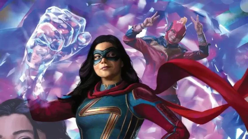Bannière du livre Marvel Studios' Ms. Marvel: the Art of the Series.