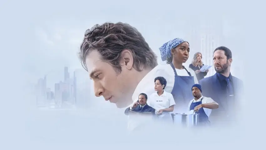 Bannière de la dernière saison de la série The Bear (2026) avec Jeremy Allen White, Ebon Moss-Bachrach, Ayo Edebiri, Lionel Boyce, Liza Colón-Zayas, Abby Elliott et Matty Matheson.