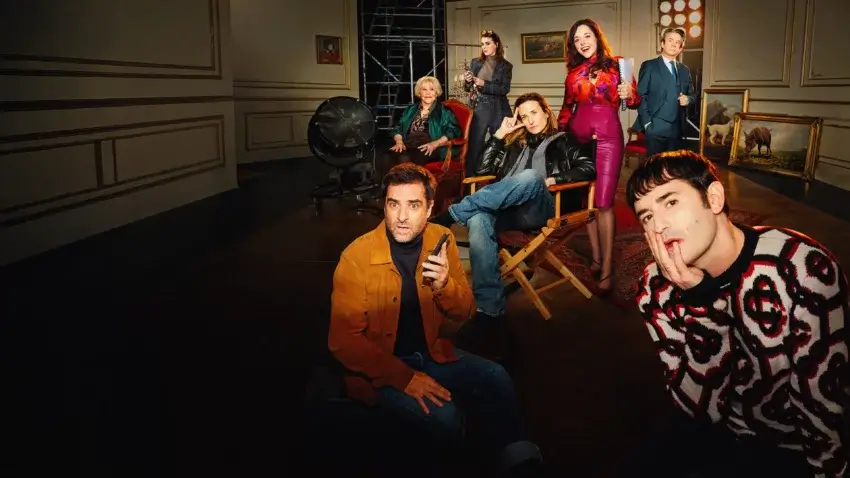 Bannière du film Dix pour cent : le film (Netflix, 2026) avec Camille Cottin, Laure Calamy, Thibault De Montalembert, Grégory Montel, Nicolas Maury, Liliane Rovère et Fanny Sidney.