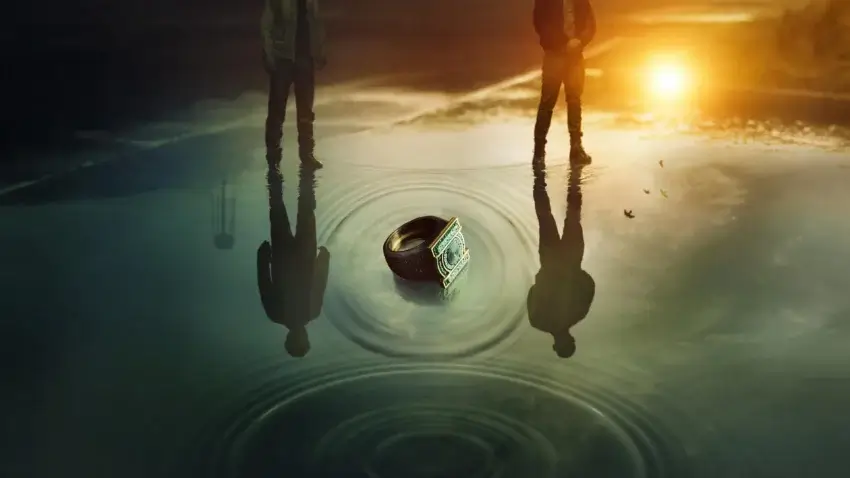 Bannière de la saison 1 de la série DCU Lanterns (2026) avec Kyle Chandler et Aaron Pierre.