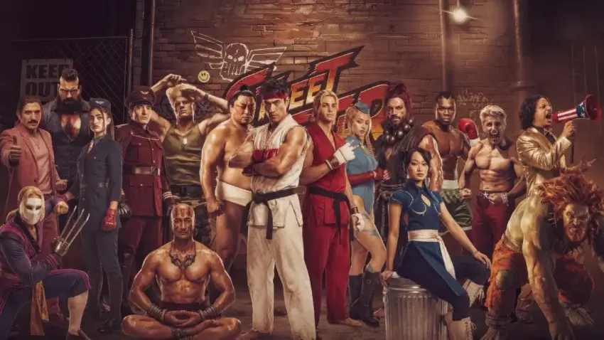 Bannière du film Street Fighter (2026) avec Noah Centineo, Andrew Koji, Callina Liang, Joe « Roman Reigns » Anoa’i, David Dastmalchian, Cody Rhodes, Andrew Schulz, Vidyut Jammwal, Eric André, Curtis “50 Cent” Jackson, Jason Momoa.